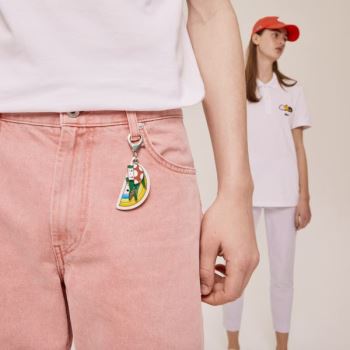 Lacoste Lacoste x FriendsWithYou Coloured Metal Charm Keyring Pánské - Taška Žluté | CZ-aLJn7Q